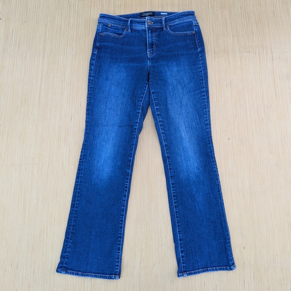 Talbots Flawless Five-Pocket Barely Boot High Waist Jeans Blue Petite Size 6P